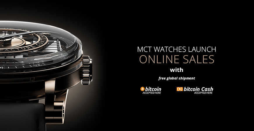 MCT Watches launch online sales - Buy with Bitcoin